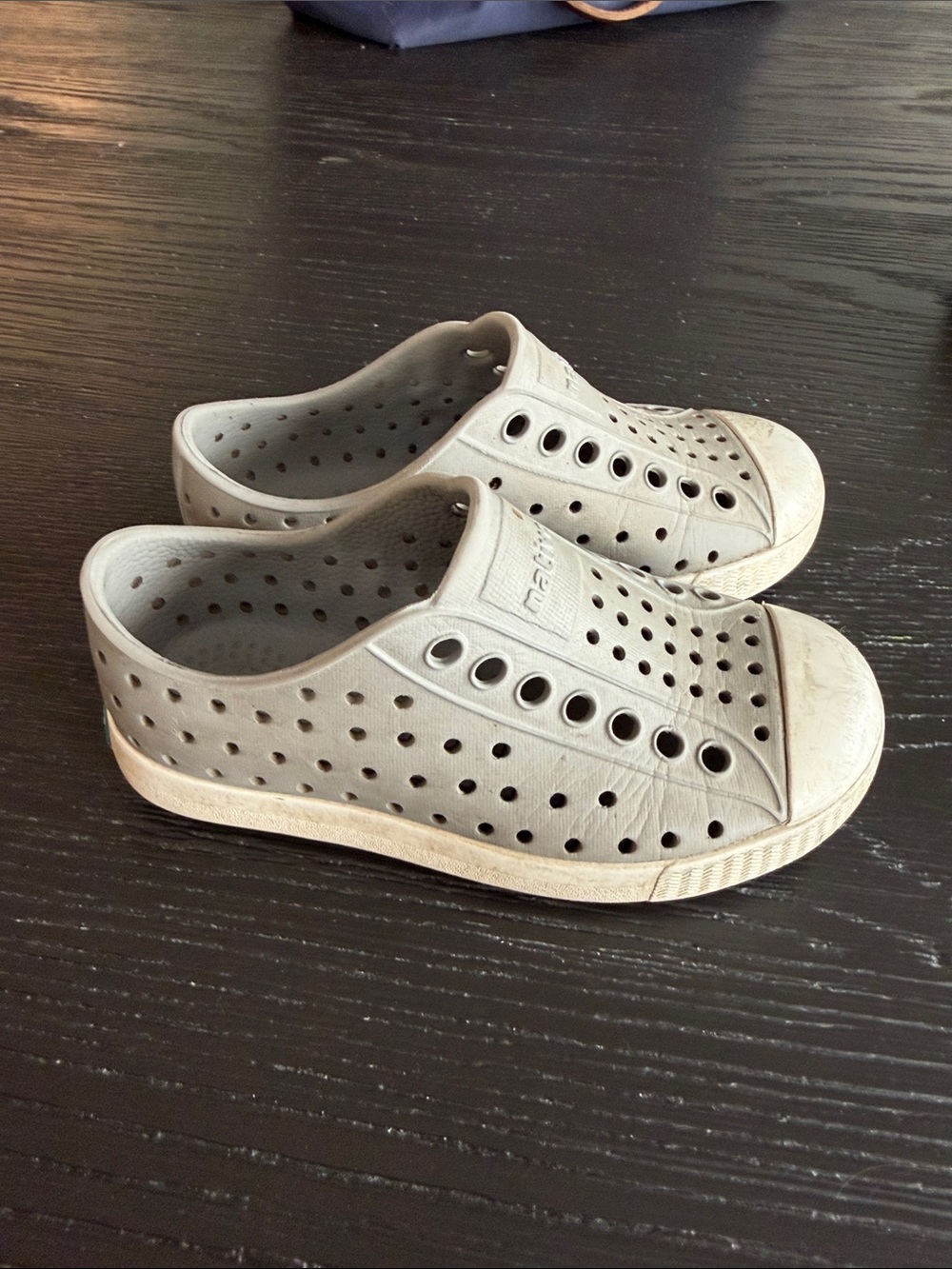 Native Shoes Kids Slip-On Water Shoes in Light Gray